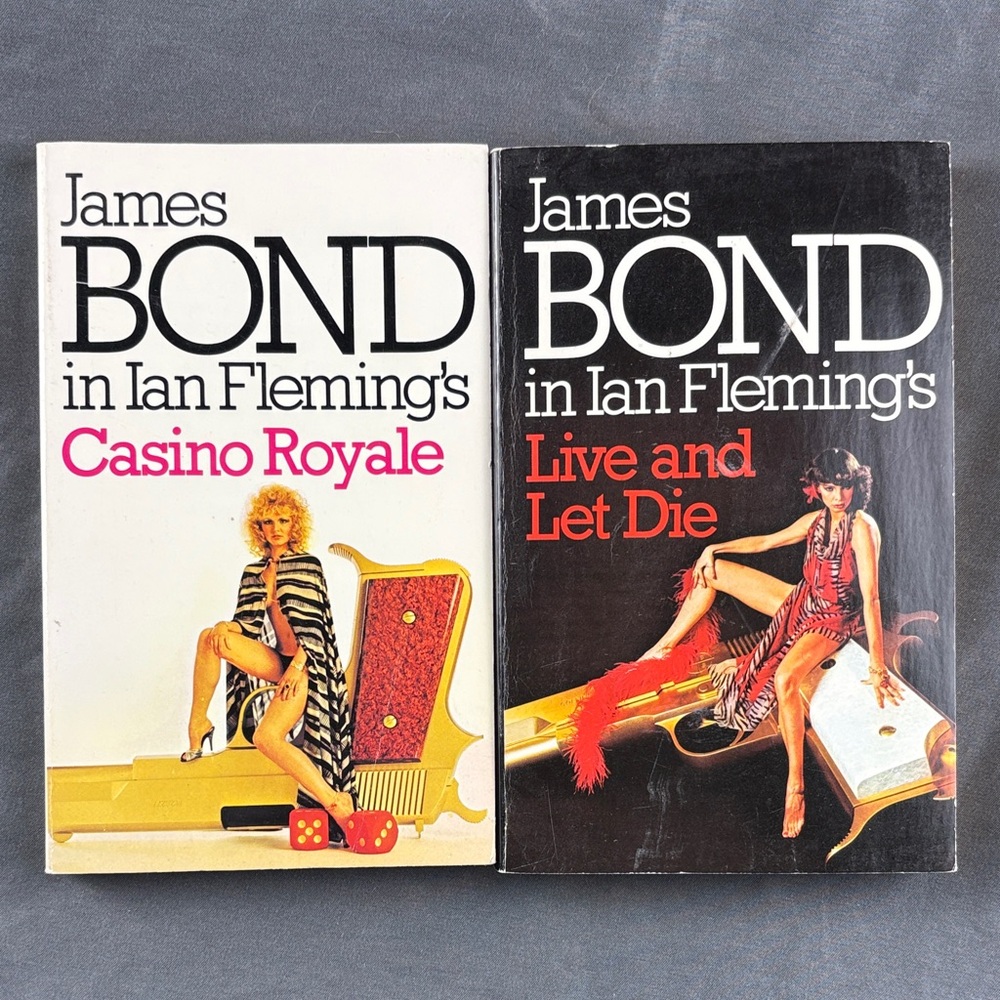 James Bond Casino Royale and Live and Let Die Books